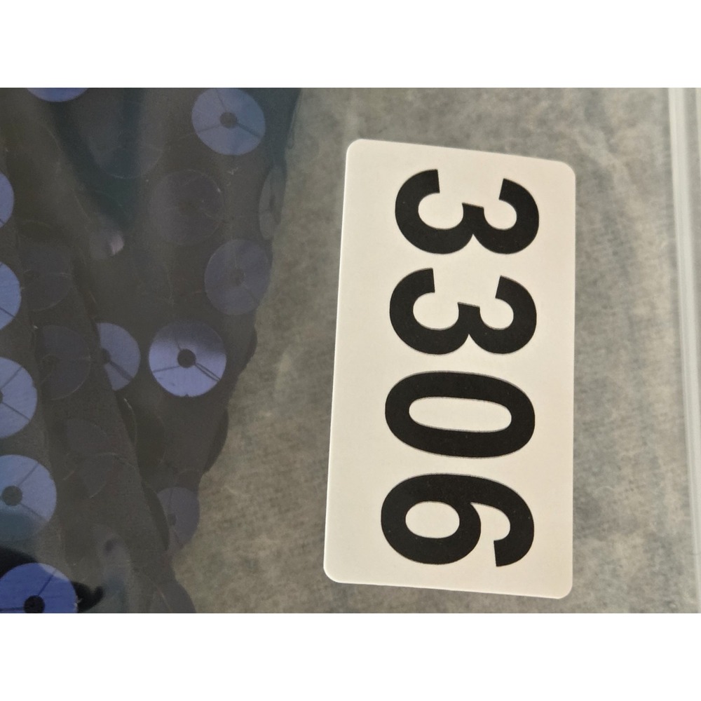 Dana Buchman Skirt Womens 6 Blue Full Sequins Lined Sparkle Fancy Showgirl Vegas - Picture 7 of 7
